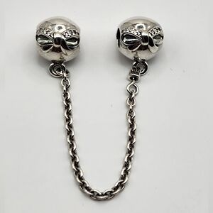 Pandora Silver Bow Safety Chain
